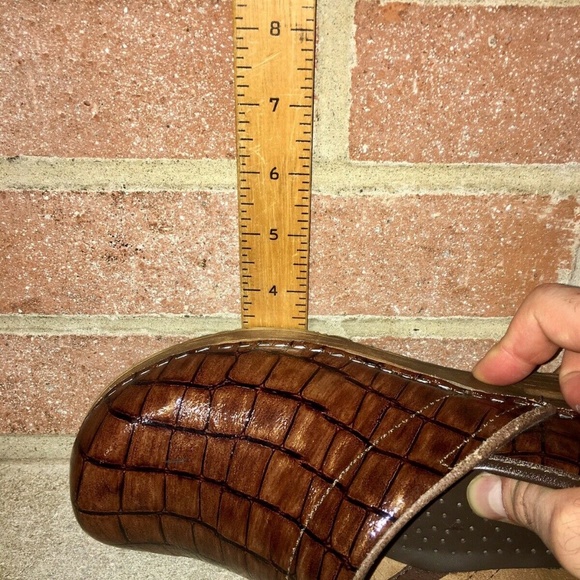 Snake Skin Print Women's Danish Clogs US 6.5 - Picture 8 of 8